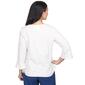 Womens Alfred Dunner Chelsea Market Asymmetric Flower Tee - image 2