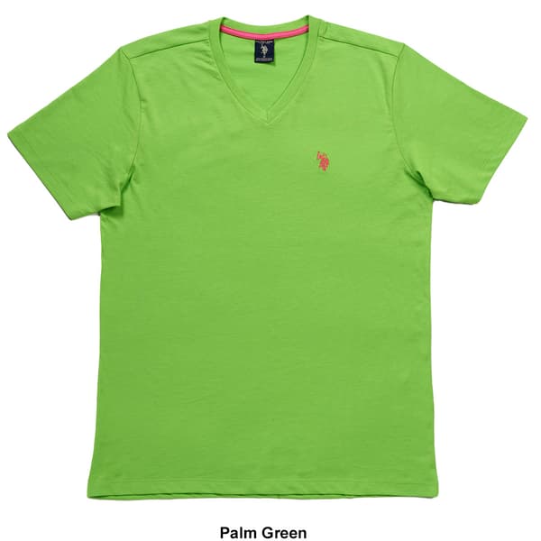 Mens U.S. Polo Assn.&#174; V-Neck Solid Tee