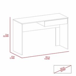 FM FURNITURE Tampa Two Drawers Computer Desk