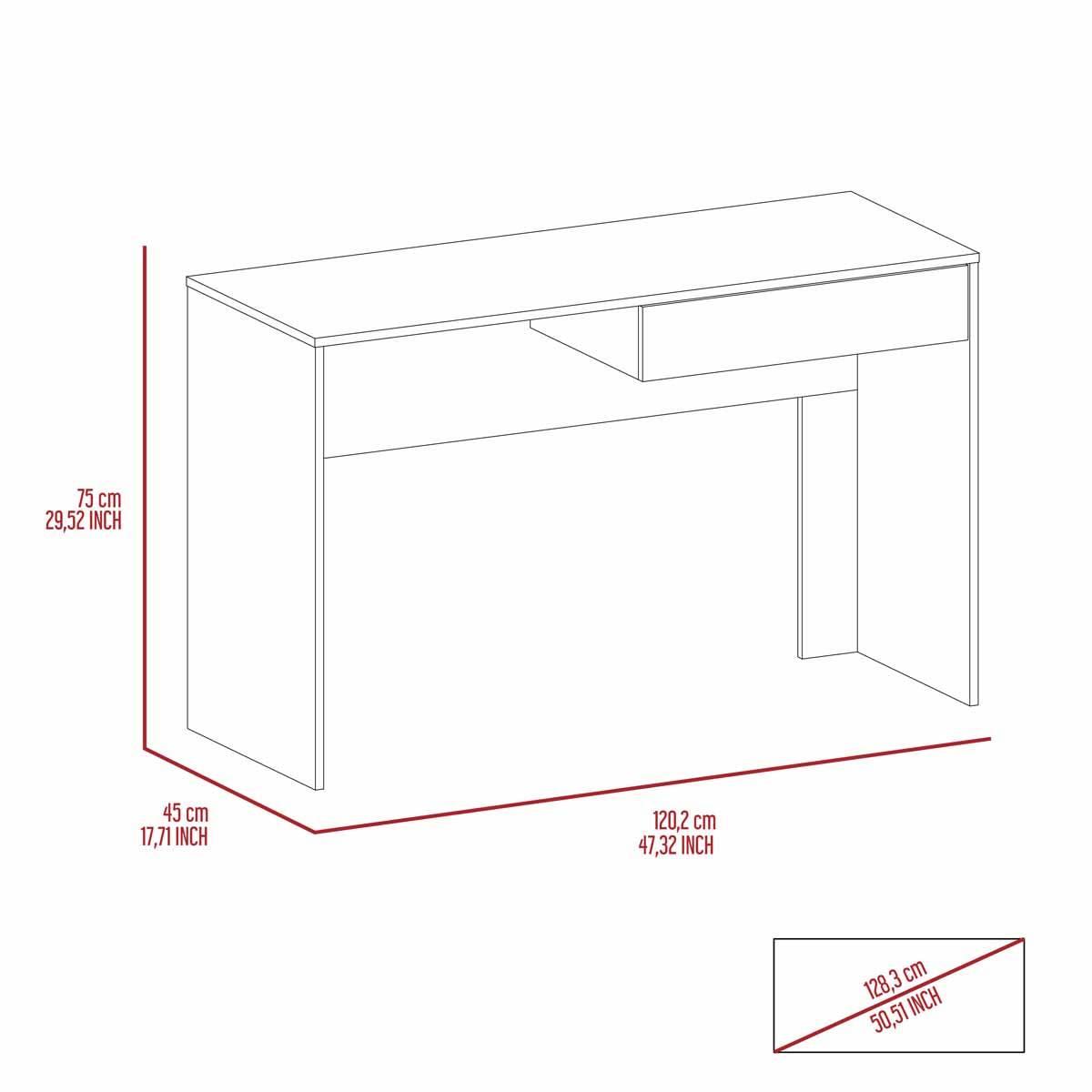 FM FURNITURE Tampa Two Drawers Computer Desk