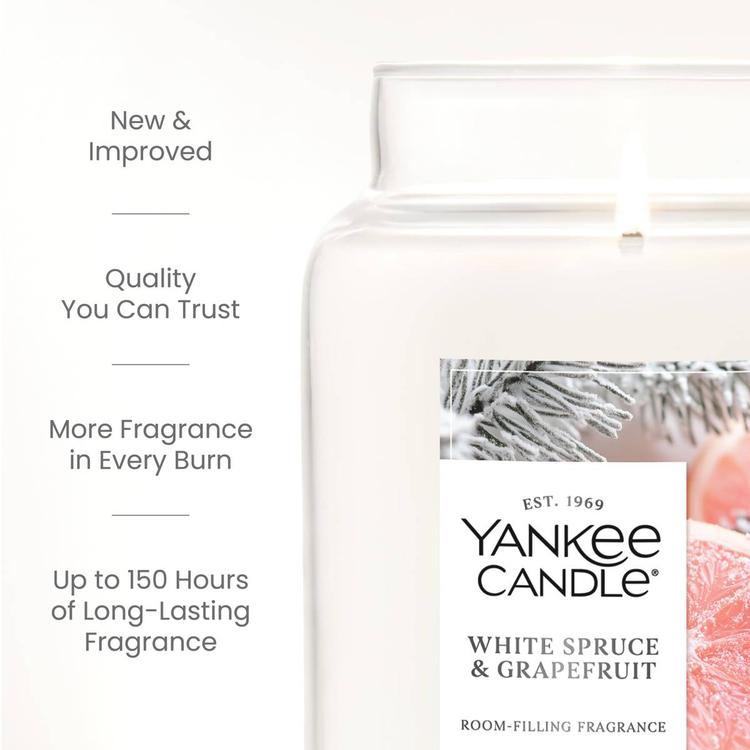 Yankee Candle® White Spruce Grapefruit Large Jar Candle