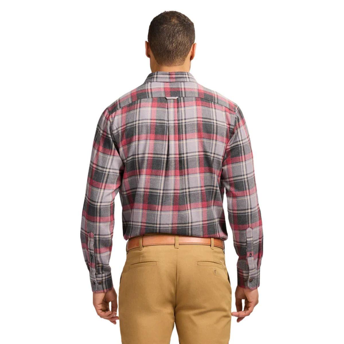 Mens IZOD® Long Sleeve Stratton Flannel Shirt - Night Owl