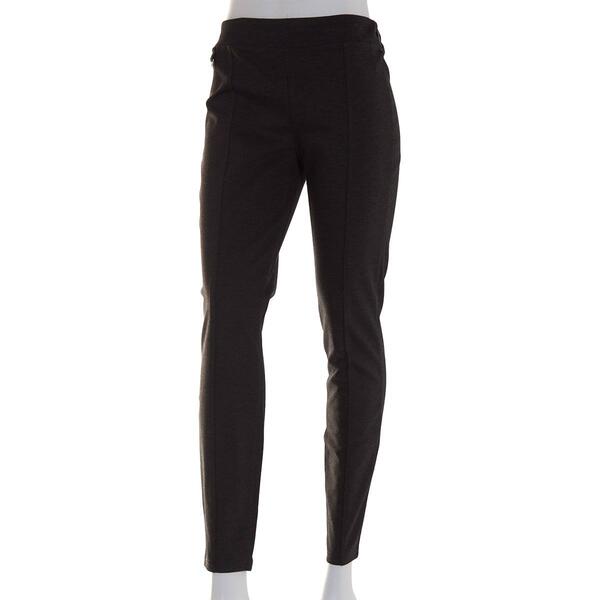 Womens Zac &amp; Rachel Solid Compression Pull On Pants - image 