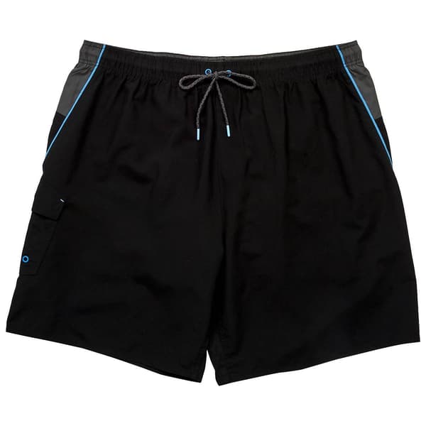 Mens Big & Tall Hawaiian Authentics Sand Piper Cargo Swim Trunks