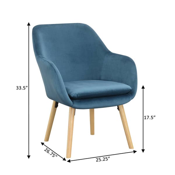 Convenience Concepts Take a Seat Charlotte Fabric Accent Chair