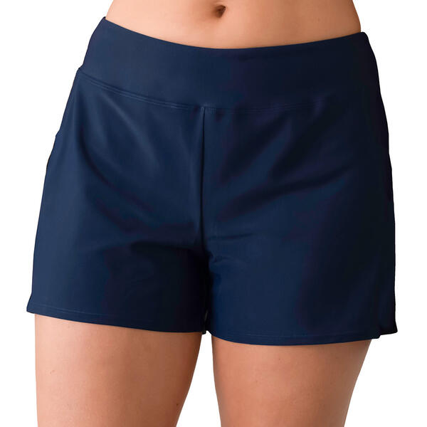Plus Size Del Raya Solid Swim Shorts - image 