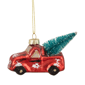 Northlight Truck with a Sisal Tree Glass Christmas Ornament - image 1
