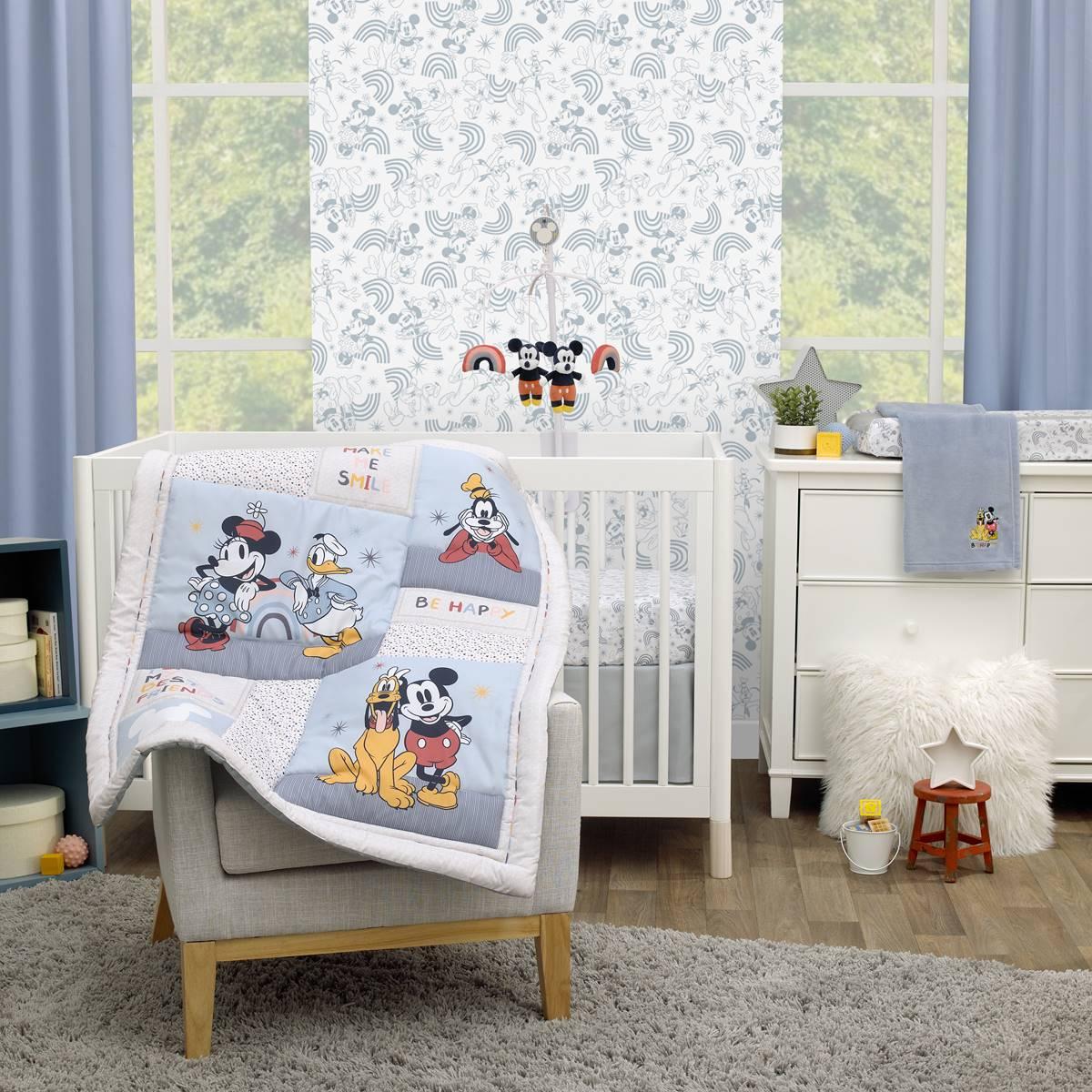 Disney 3pc. Mickey & Friends Crib Bedding Set