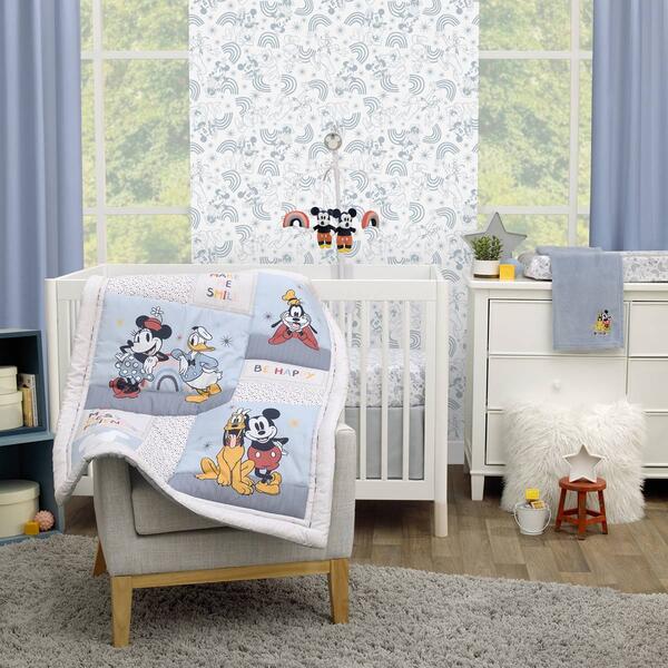 Disney 3pc. Mickey and Friends Crib Bedding Set - image 