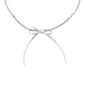 Steve Madden Herringbone Chain Bow Pendant Necklace - image 3