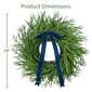 Puleo International 24in. Green Soft Spruce Artificial Wreath - image 5