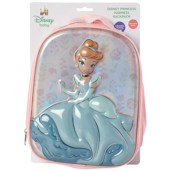 Toddler Girl Disney Princess Holofoil Harness Backpack - image 