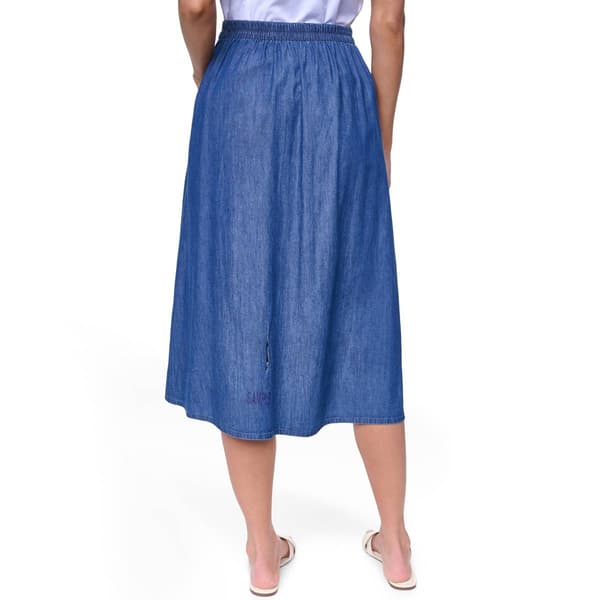 Womens Nautica Chambray Midi Skirt