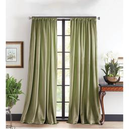 Martha Stewart Martha''s Velvet Back Tab Lined Panel Curtain