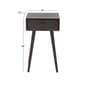 9th & Pike® Black Pine Modern Accent Table - image 5