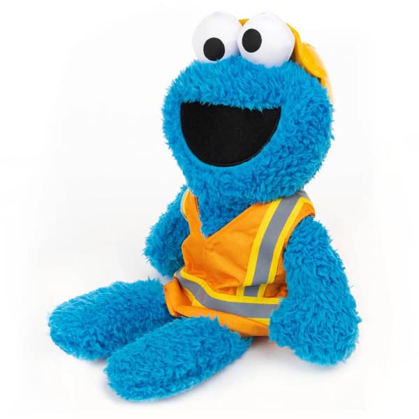 Gund Sesame Street&#174; 13in. Construction Worker Cookie Monster