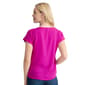 Womens Jones New York Cap Sleeve Side Button Detail Blouse - image 2
