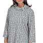 Petite Alfred Dunner Vail Feather Yarn Cowl Neck Blouse - image 5