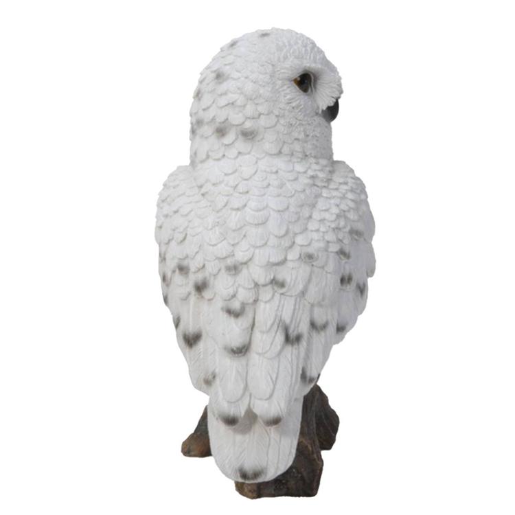 Hi-Line Gift Small Snowy Owl Garden Statue