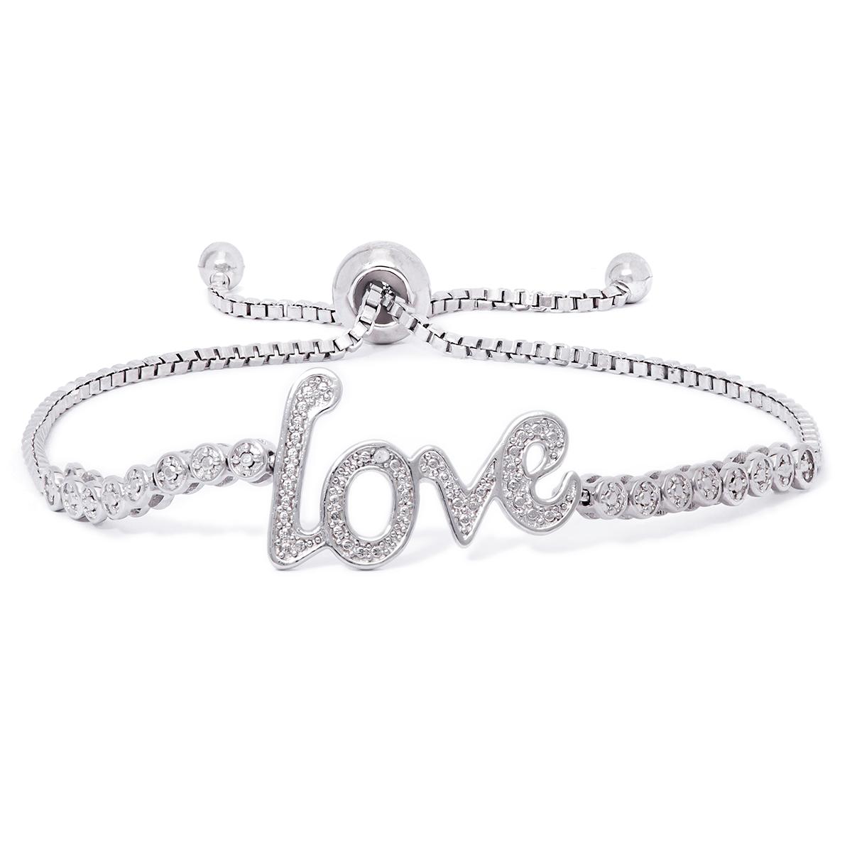 Accents by Gianni Argento Diamond Accent Love Adjustable...