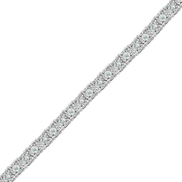 Nova Star&#174; Sterling Silver 1ctw. Lab Grown Diamond Bracelet