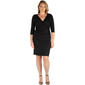 Plus Size 24/7 Comfort Apparel Knee Length Dress - image 1