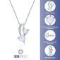 Gemminded Sterling Silver 5mm Double Heart Created Opal Pendant - image 4