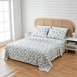 FreshFolds Newport Seashell Coastal Microfiber Sheet Set