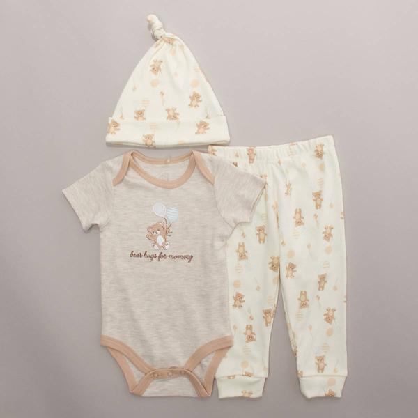 Baby Boy (NB-9M) Elephant & Castle 3pc. Balloon Bear Joggers Set - image 