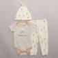 Baby Boy (NB-9M) Elephant & Castle 3pc. Balloon Bear Joggers Set - image 1