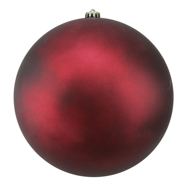 Northlight 10in. Matte Shatterproof Christmas Ball Ornament - Red