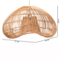 bali & pari Hansa Natural Rattan Pendant Lampshade - image 3