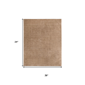HomeRoots Tan Wool Hand Woven Accent Rug - image 3