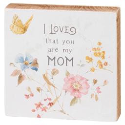 Primitives By Kathy I Love You Mom Box Sign