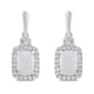 Gemstone Classics™ Sterling Silver Created Cushion Opal Earrings - image 2