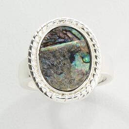 Ashley Cooper&#40;tm&#41; Silver Oval Abalone Ring