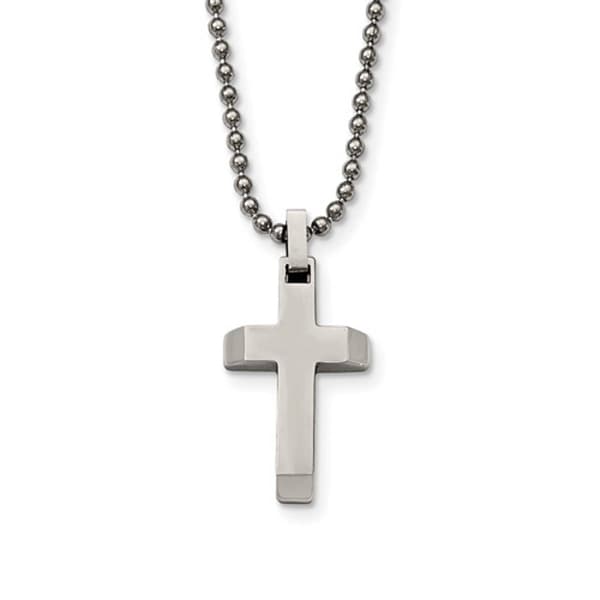 Mens Gentlemens Classics(tm) Religious Cross Necklace - image 