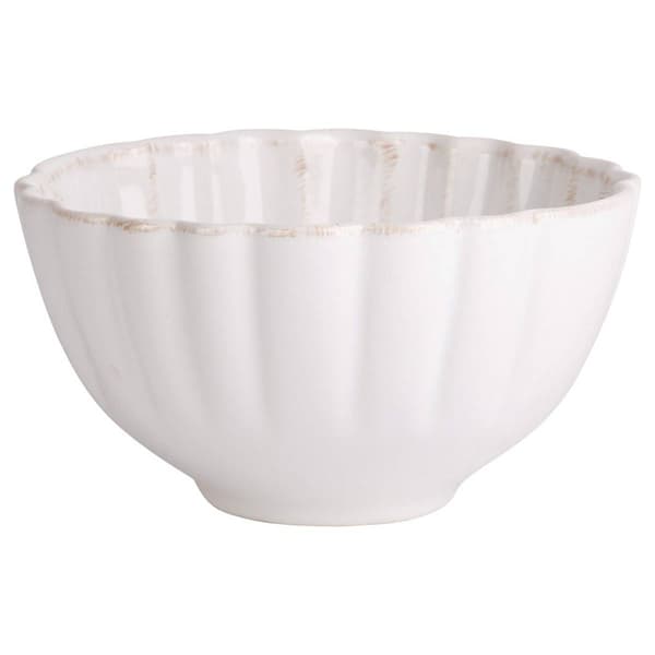 Home Essentials 26oz. White Scallop Bowl - image 
