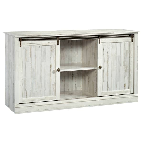 Sauder Barrister Lane Entertainment Credenza - White Plank - image 