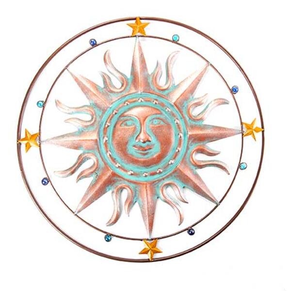 Metal Sunface Wall Decor - image 