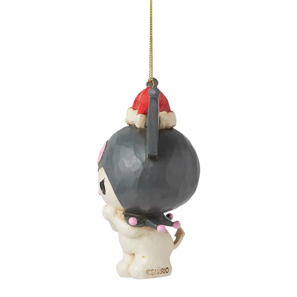 Jim Shore Hello Kitty Kuromi in Santa Hat Christmas Ornament