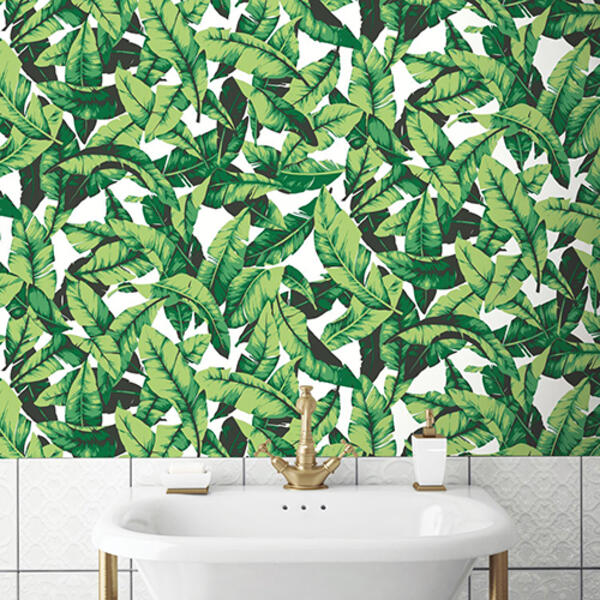 RoomMates(R) Palm Leaf Peel &amp; Stick Wallpaper - image 