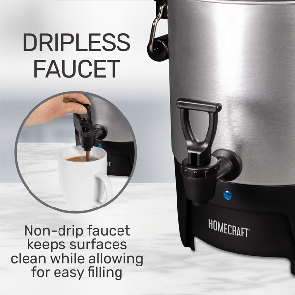 Homecraft Aluminum 45-Cup Coffee Urn