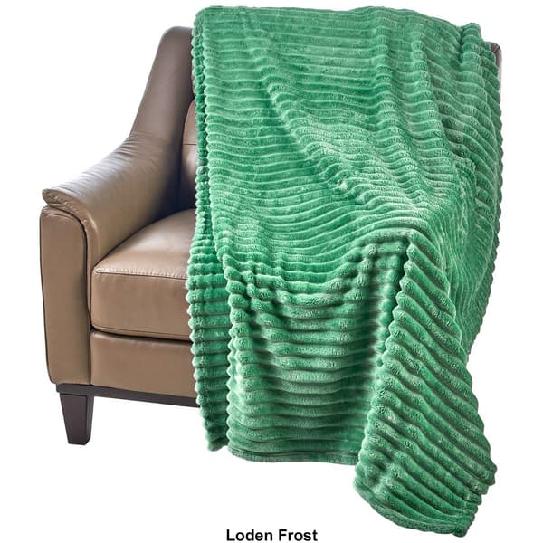 Kathy Ireland Corduroy Velvet Throw