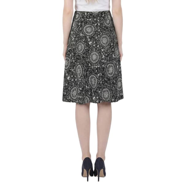 Womens NY Collection Medallion Pull On Skirt