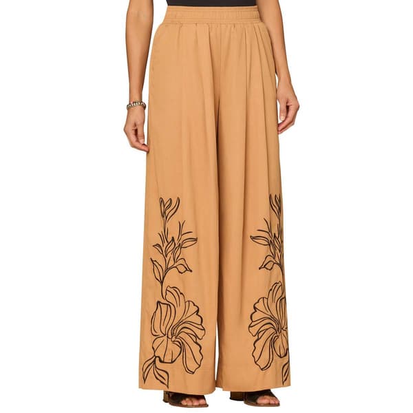 Womens Democracy Skyrise Double Pleat Wide Leg Glider With Slit
