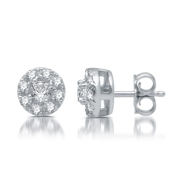 Nova Star&#40;R&#41; Sterling Silver 1/4ctw. Lab Grown Diamond Earrings
