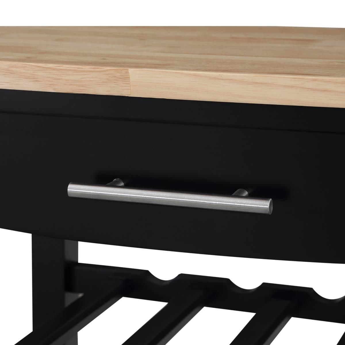 Convenience Concepts 4-Tier Butcher Block Kitchen Cart