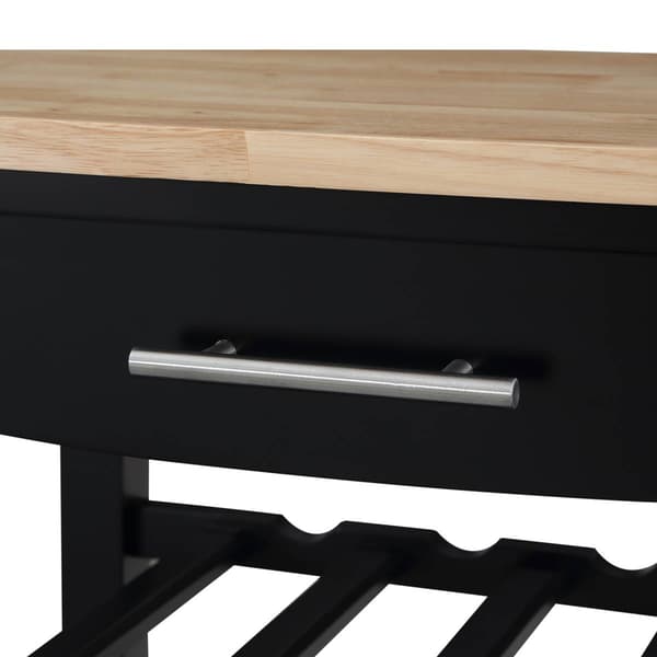 Convenience Concepts 4-Tier Butcher Block Kitchen Cart