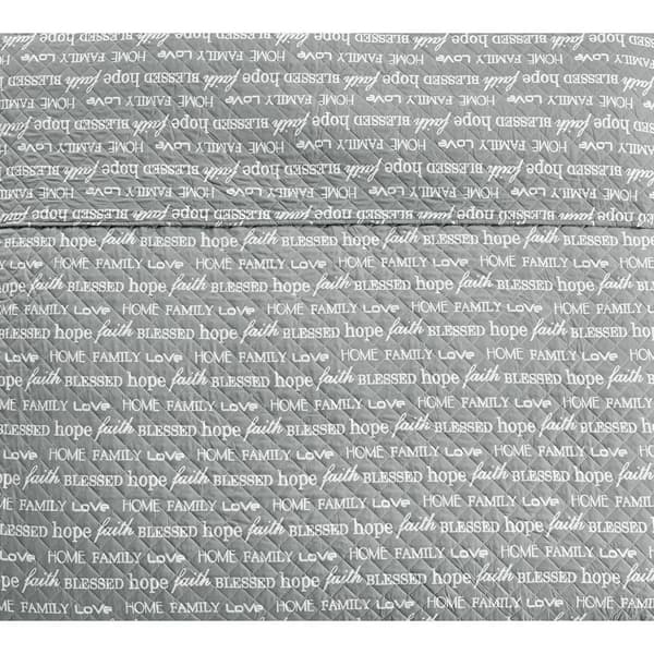 Spirit Linen Home&#8482; Holiday Words Quilt Set